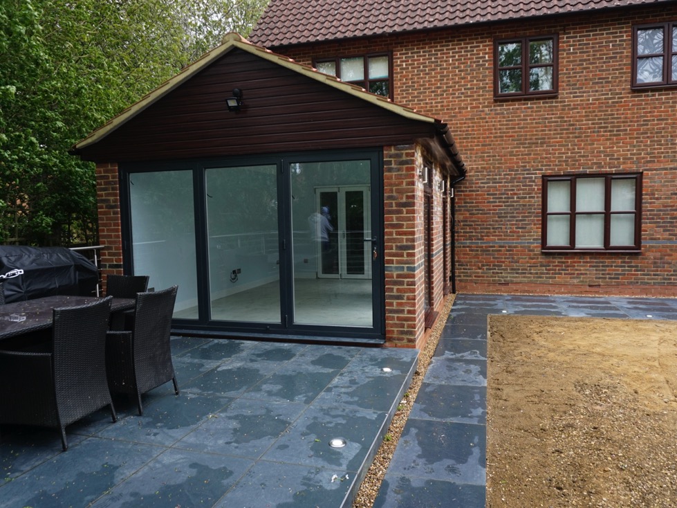 Back Extension with Patio in Milton Keynes
