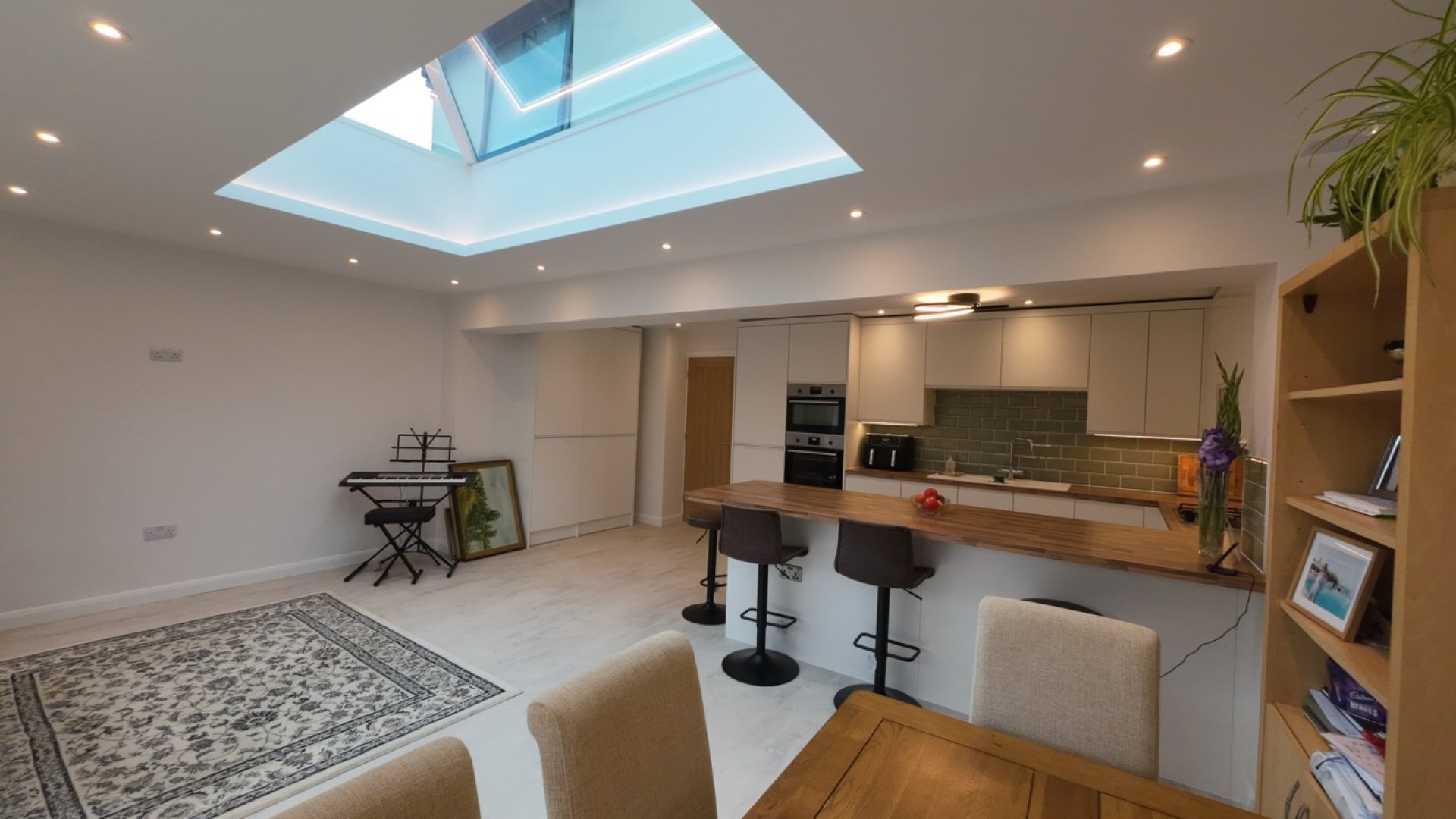 Family home in Milton Keynes with single storey rear extension built by Spectra Extensions — extend don't move MK 2026