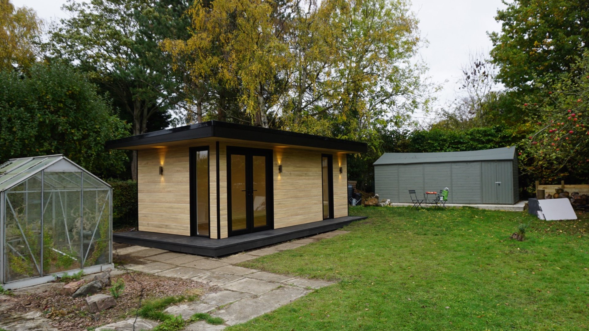 Modern single storey extension in Milton Keynes with bifold doors opening to garden during spring