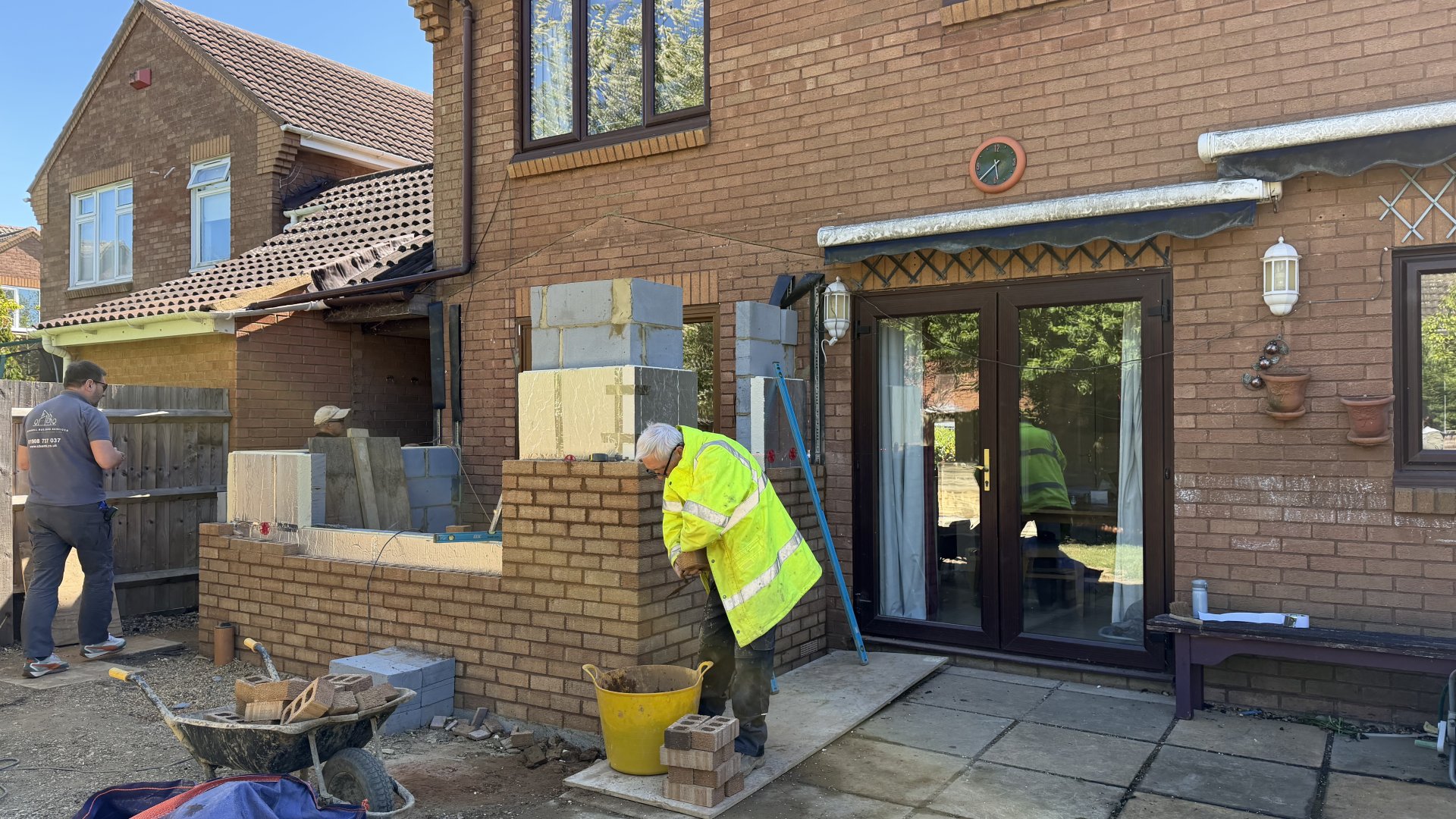 Single storey home extension on a Victorian terrace in Wolverton Milton Keynes completed by Spectra Extensions