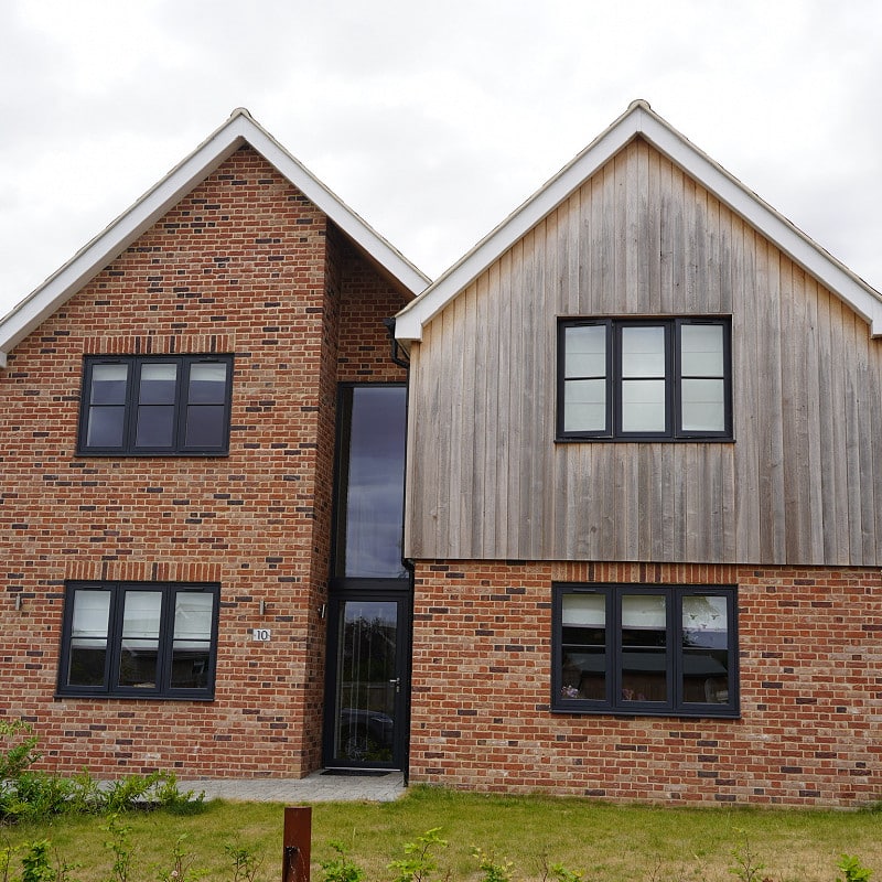 Premium brick slip finishes on home extension