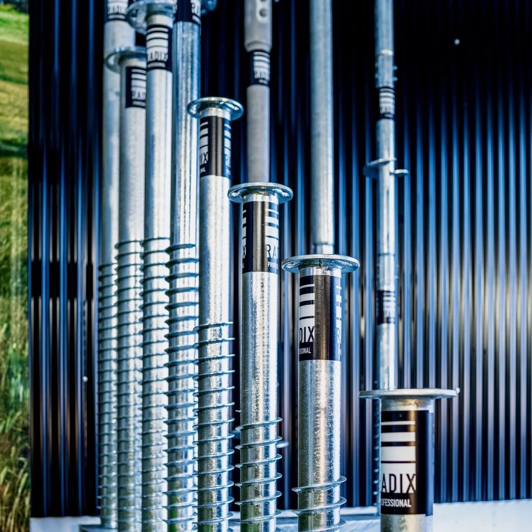 RADIX screw pile foundation installation